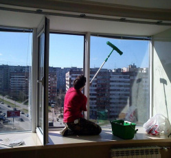 Мытье окон в однокомнатной квартире Криводановка